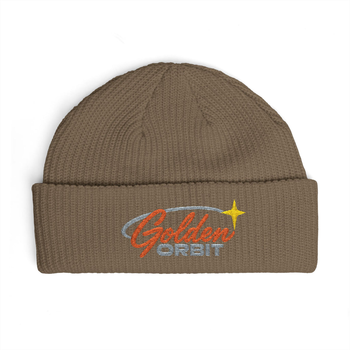 Golden Orbit Logo Cuff Beanie