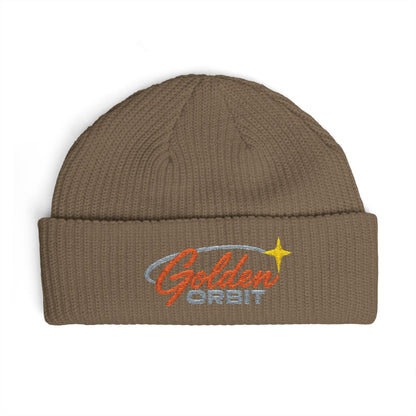 Golden Orbit Logo Cuff Beanie