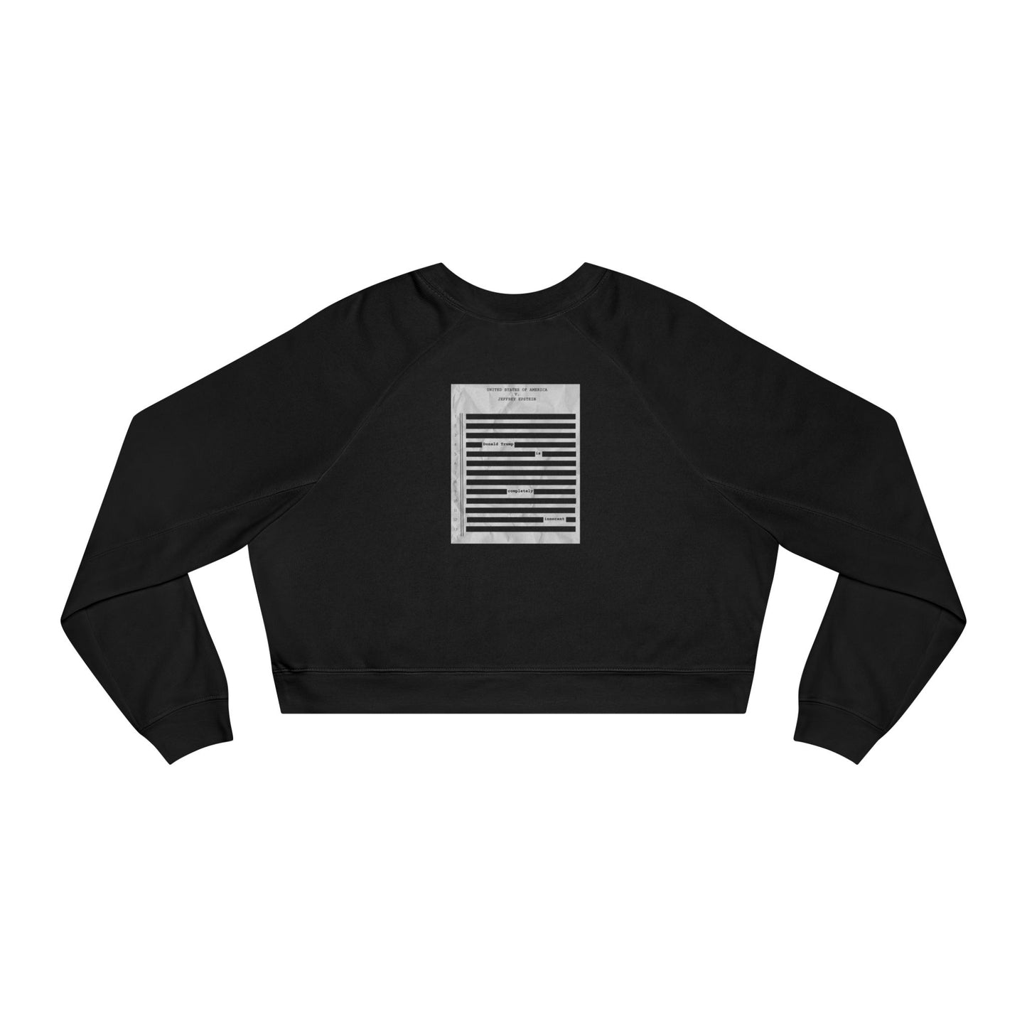 RELEASE ALL THE FILES Women's Cropped Fleece Pullover