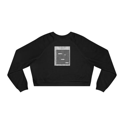RELEASE ALL THE FILES Women's Cropped Fleece Pullover