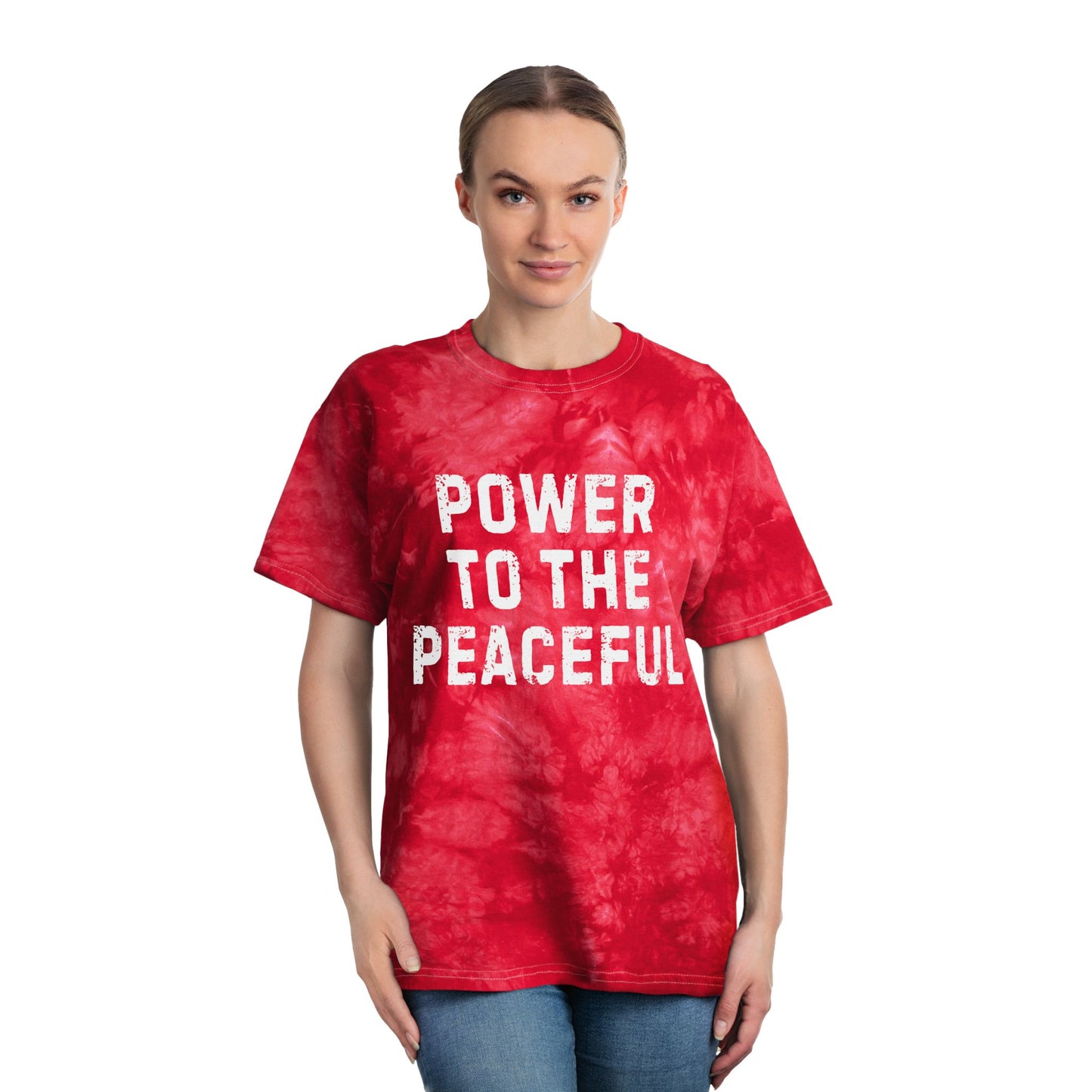 Peaceful Tie Dye Cotton Tee