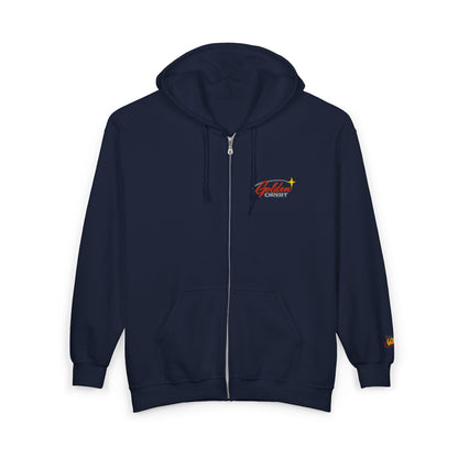 Golden Orbit Unisex Heavy Blend™ Full Zip Hooded Sweatshirt