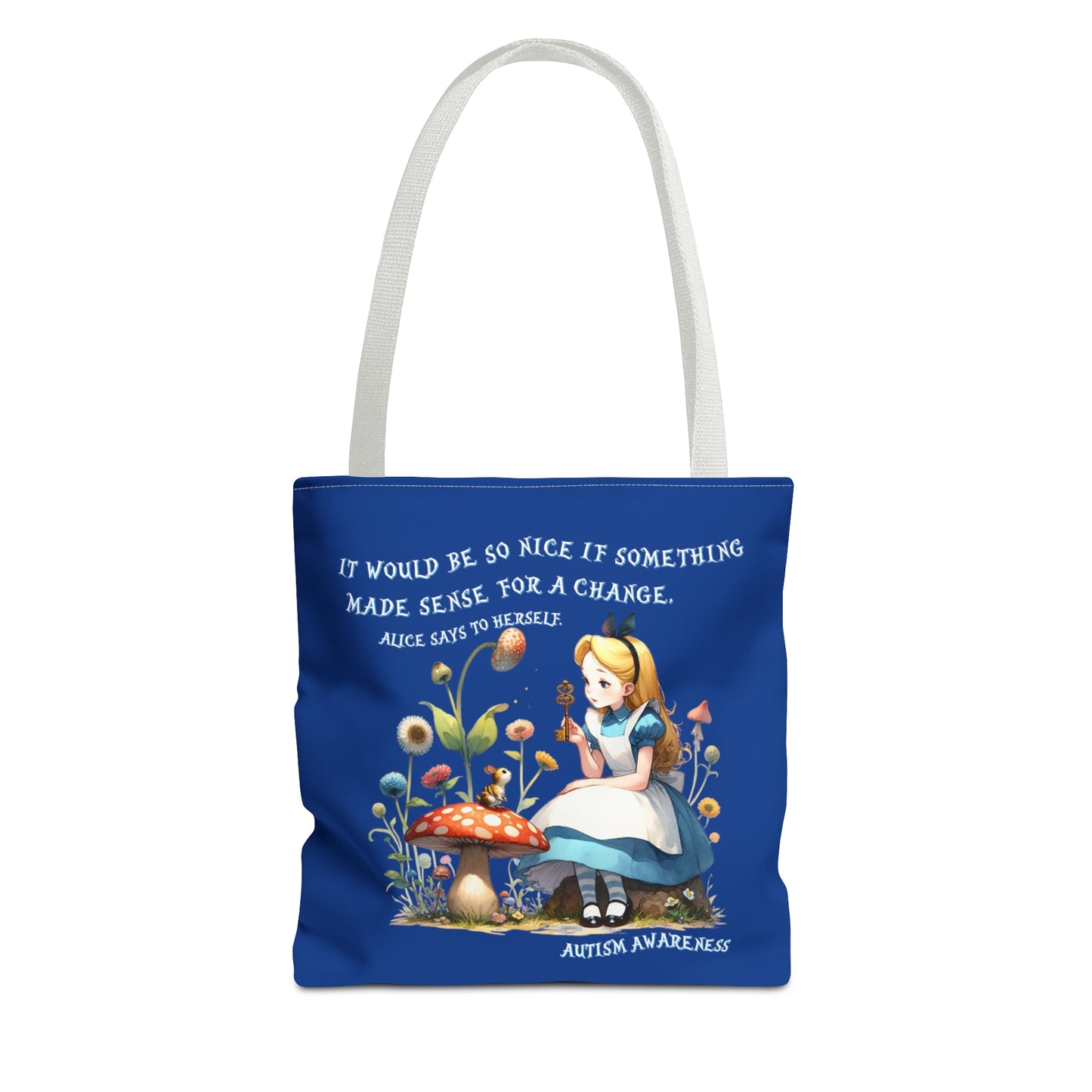 Alice Autism Awareness Tote Bag