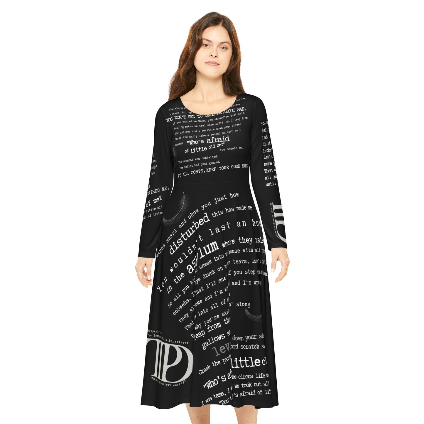 WAOLOM Women's Long Sleeve Dress