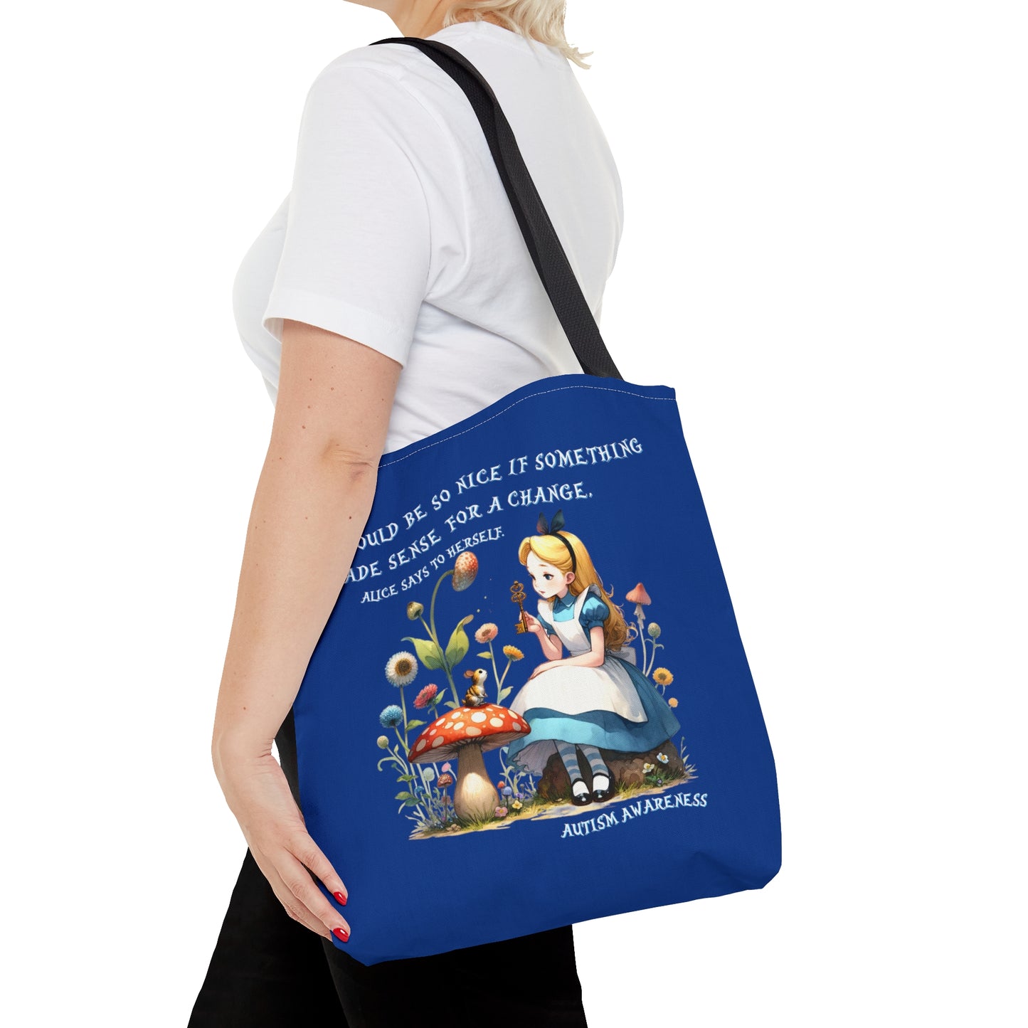 Alice Autism Awareness Tote Bag