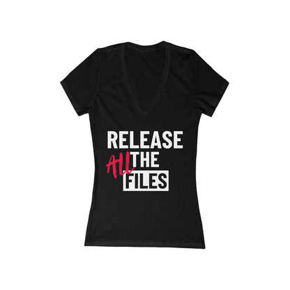 RELEASE ALL THE FILES Women's Deep V Tee