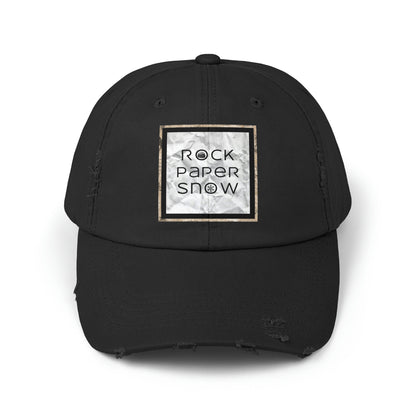 Rock Paper Snow Distressed Ball Cap