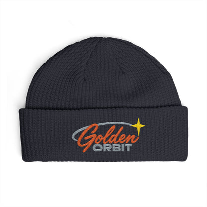 Golden Orbit Logo Cuff Beanie