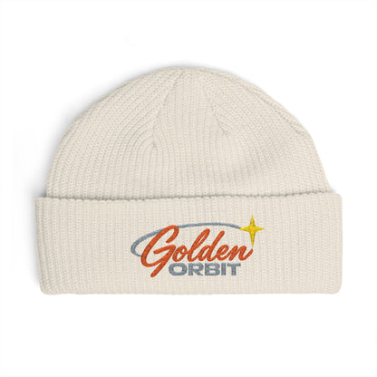 Golden Orbit Logo Cuff Beanie