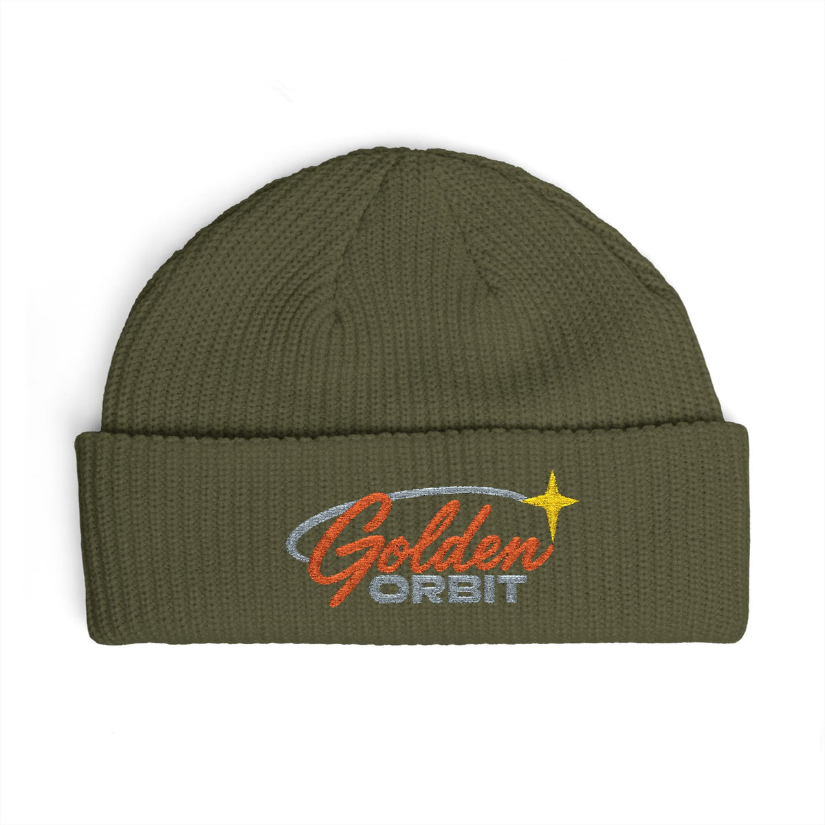 Golden Orbit Logo Cuff Beanie