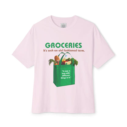 Groceries Unisex Oversized Boxy Tee