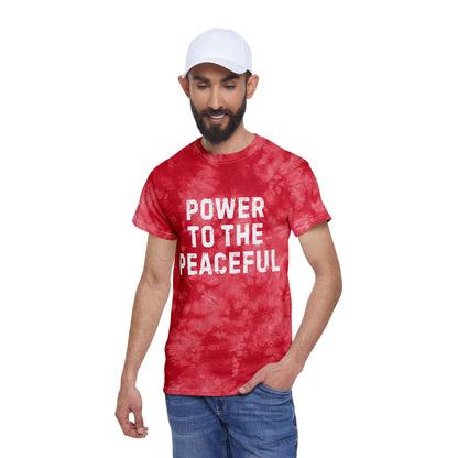 Peaceful Tie Dye Cotton Tee