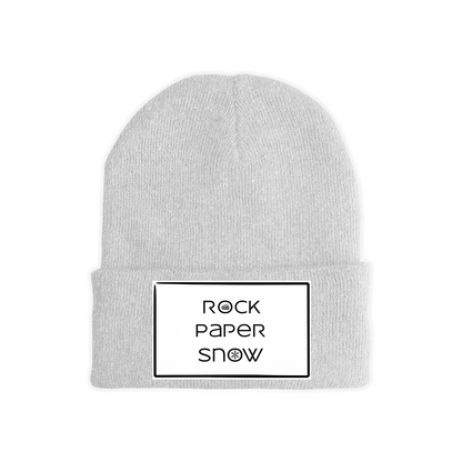 Rock Paper Snow Logo Beanies