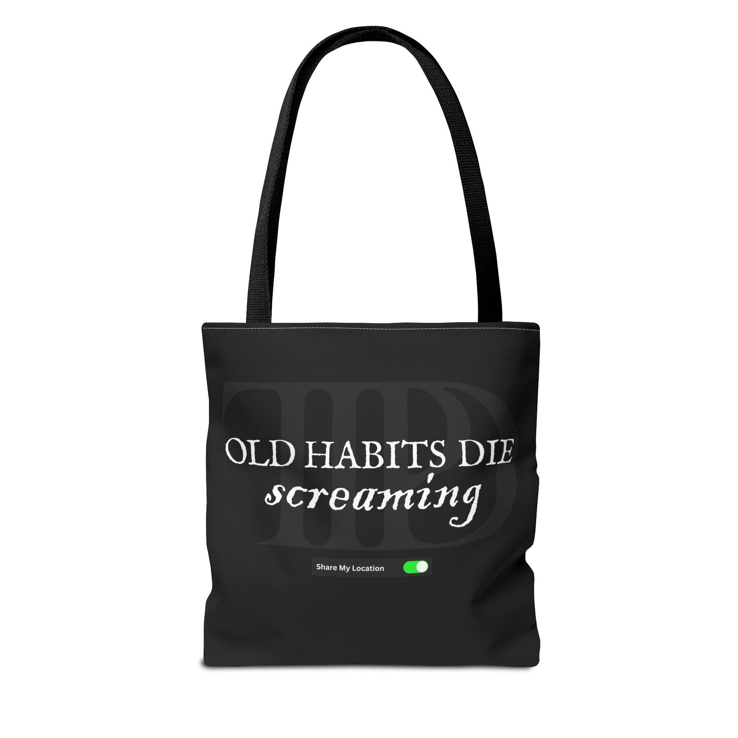 The Black Dog Tote Bag (AOP)