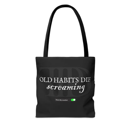 The Black Dog Tote Bag (AOP)