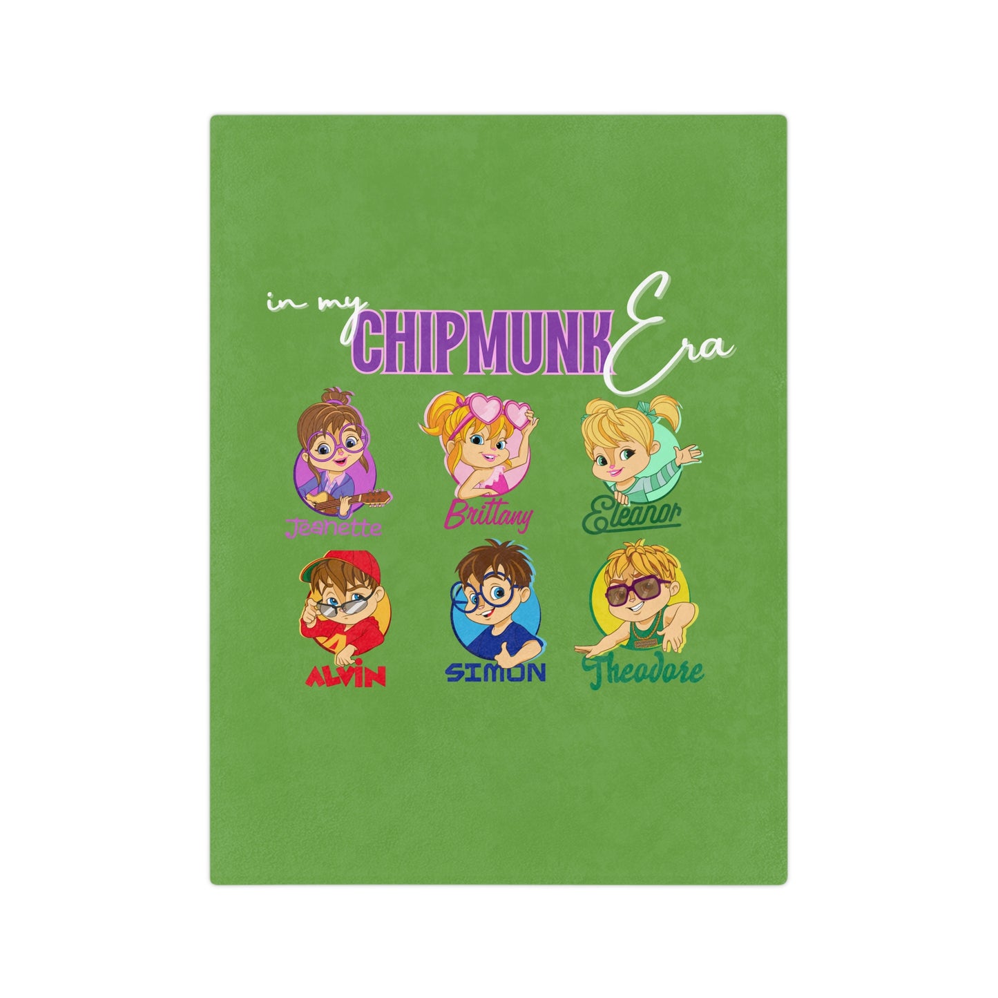 Chipmunk Era Velveteen Microfiber Blanket