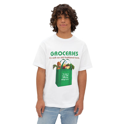Groceries Unisex Oversized Boxy Tee