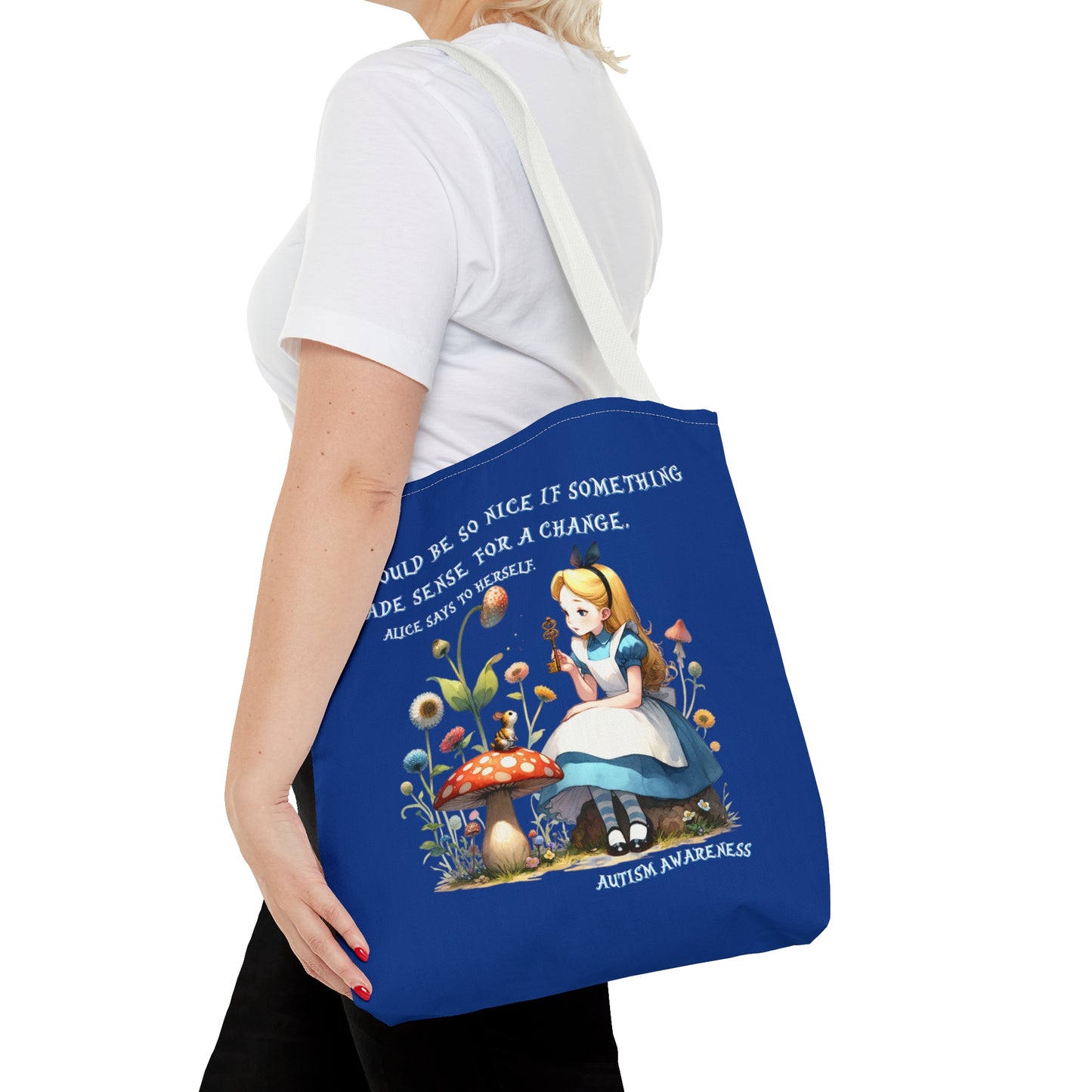 Alice Autism Awareness Tote Bag