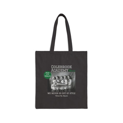 Vintage Colebrook Academy Canvas Tote Bag