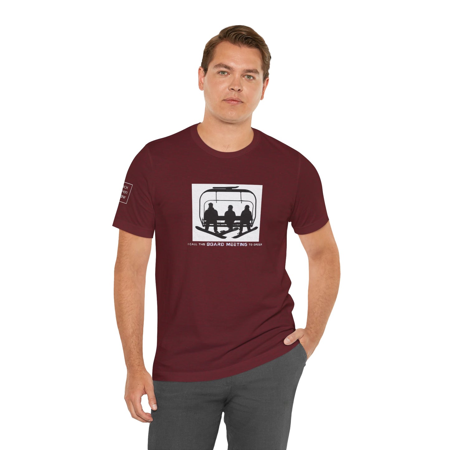 Board Meeting Snowboarder Tee