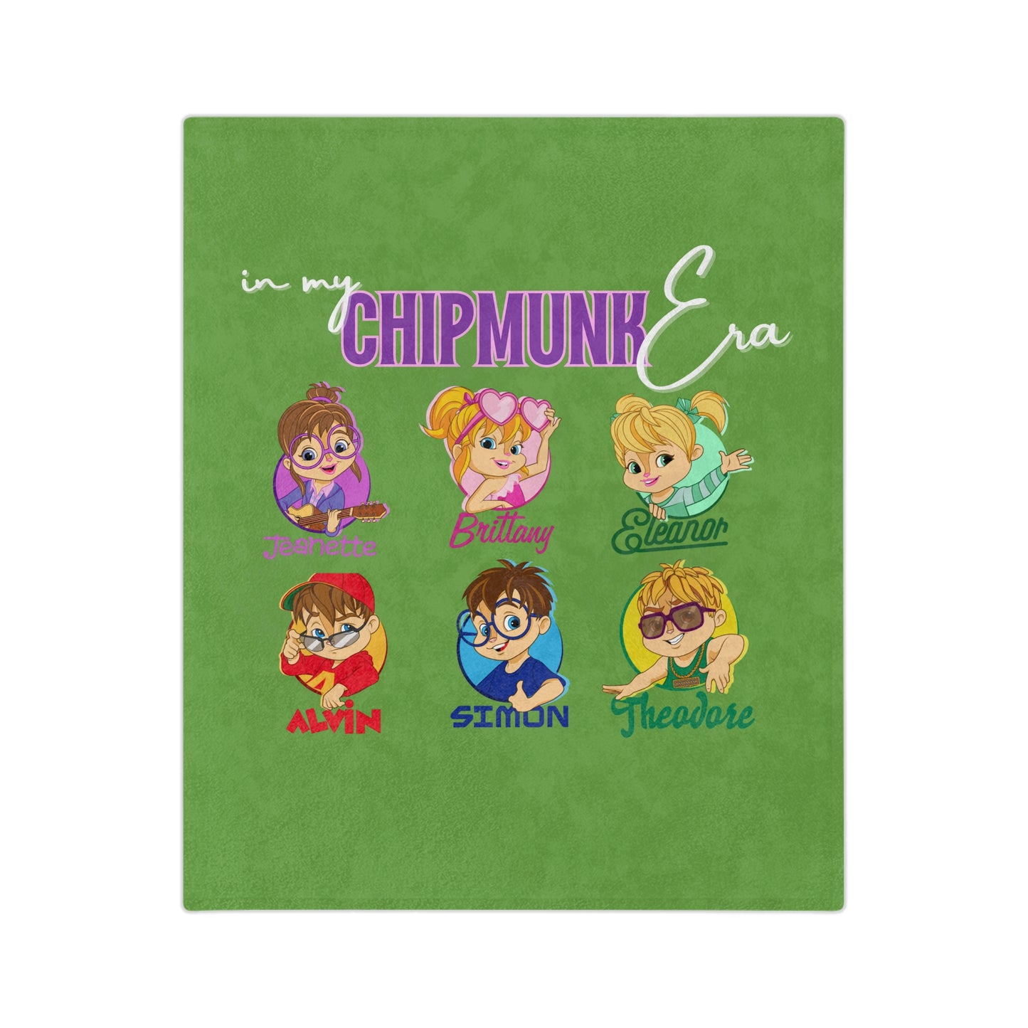 Chipmunk Era Velveteen Microfiber Blanket