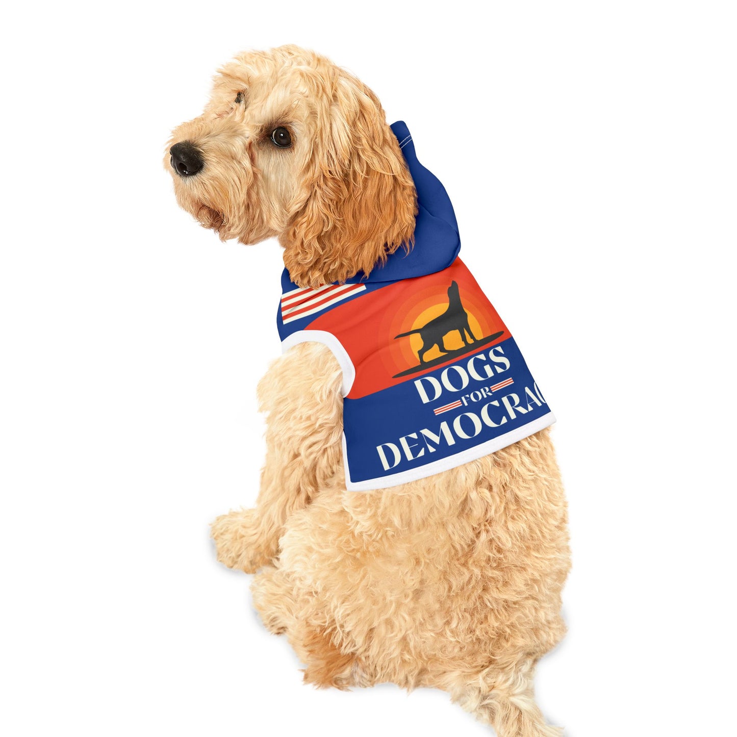 Dogs For Democracy Pet Hoodie