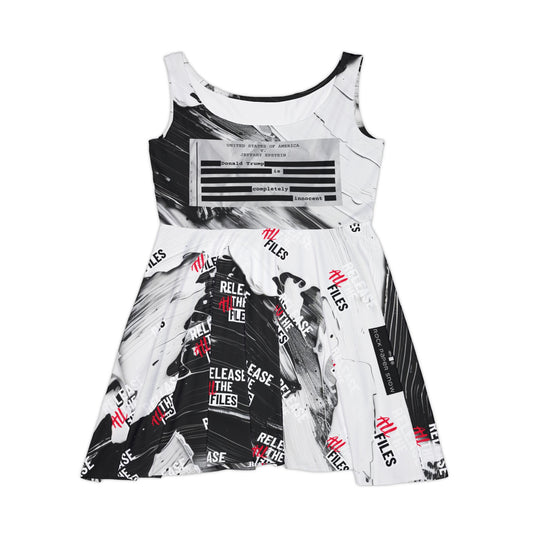 Perfectly Redacted Skater Dress