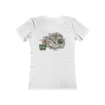 X Marks The Spot Boyfriend Tee for Women