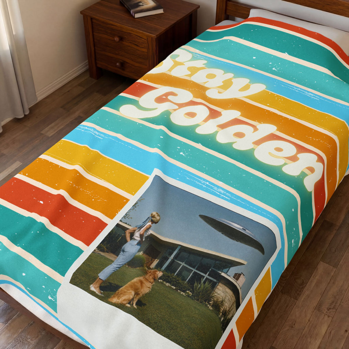 Stay Golden Plush Blanket