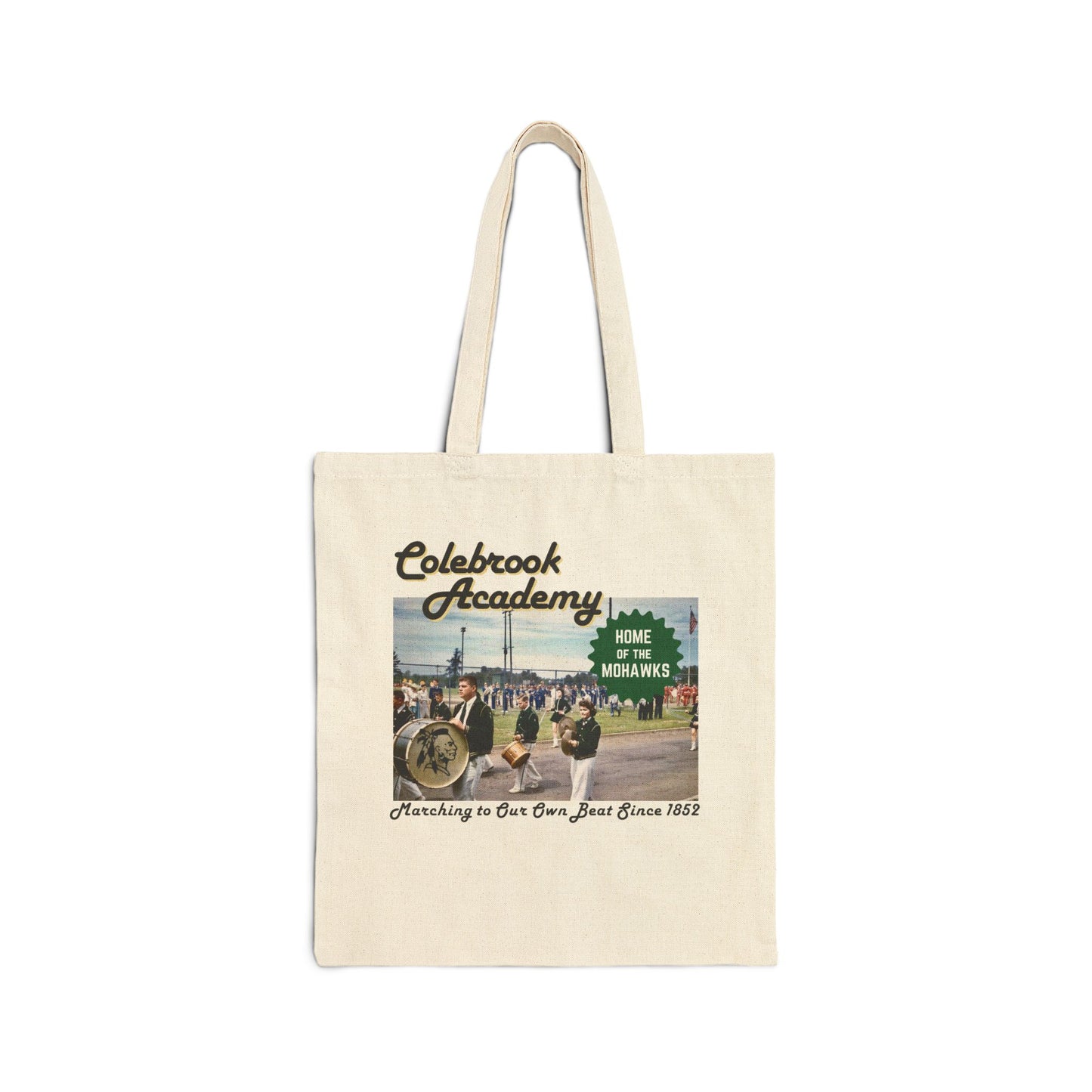 Vintage Colebrook Academy Canvas Tote Bag