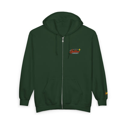 Golden Orbit Unisex Heavy Blend™ Full Zip Hooded Sweatshirt