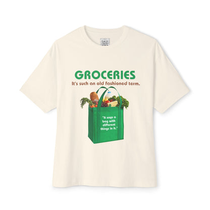 Groceries Unisex Oversized Boxy Tee