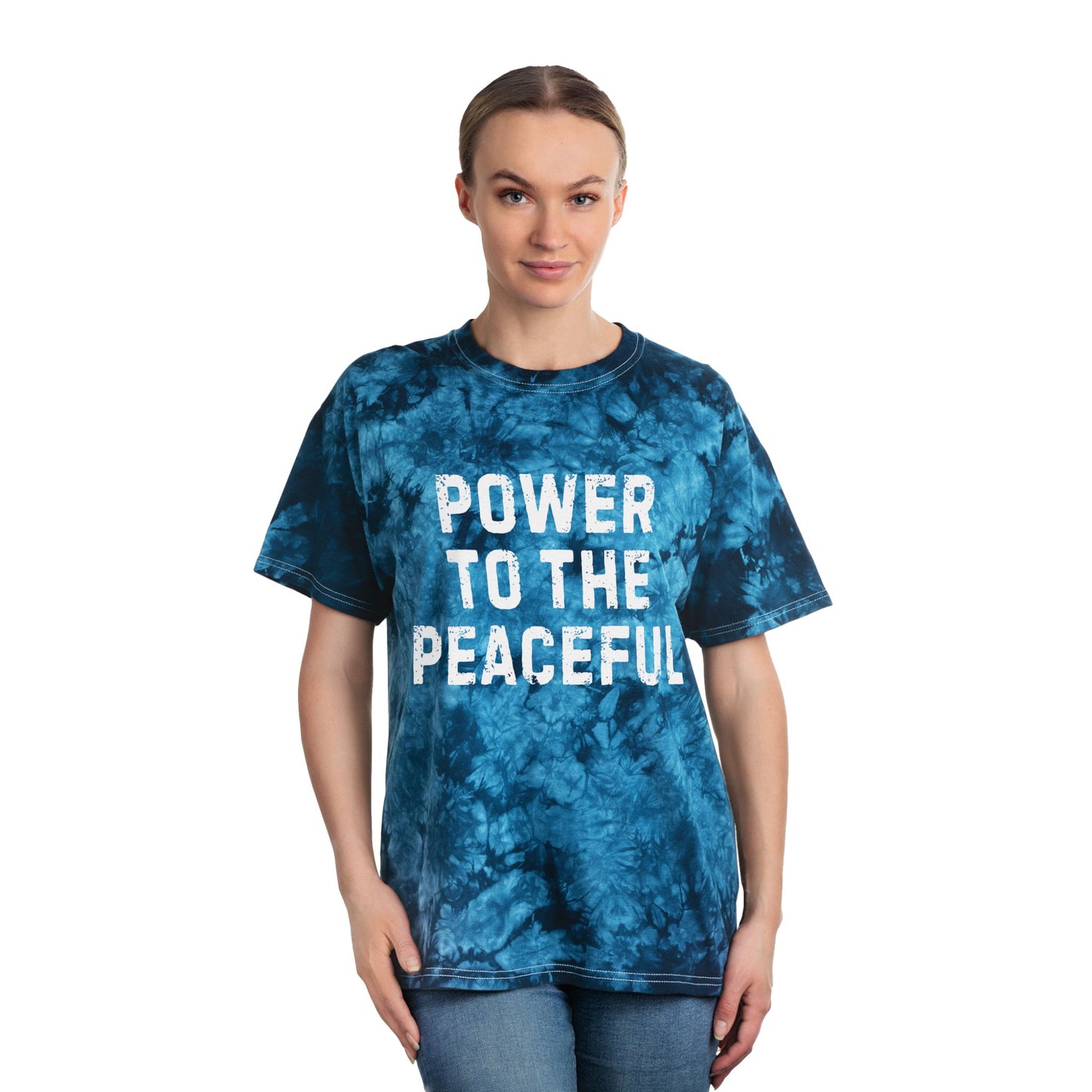 Peaceful Tie Dye Cotton Tee