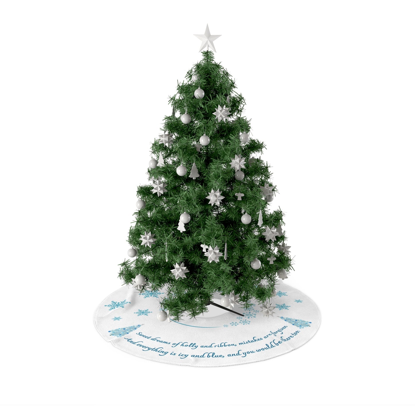 Christmas Tree Farm Icy and Blue Tree Skirt