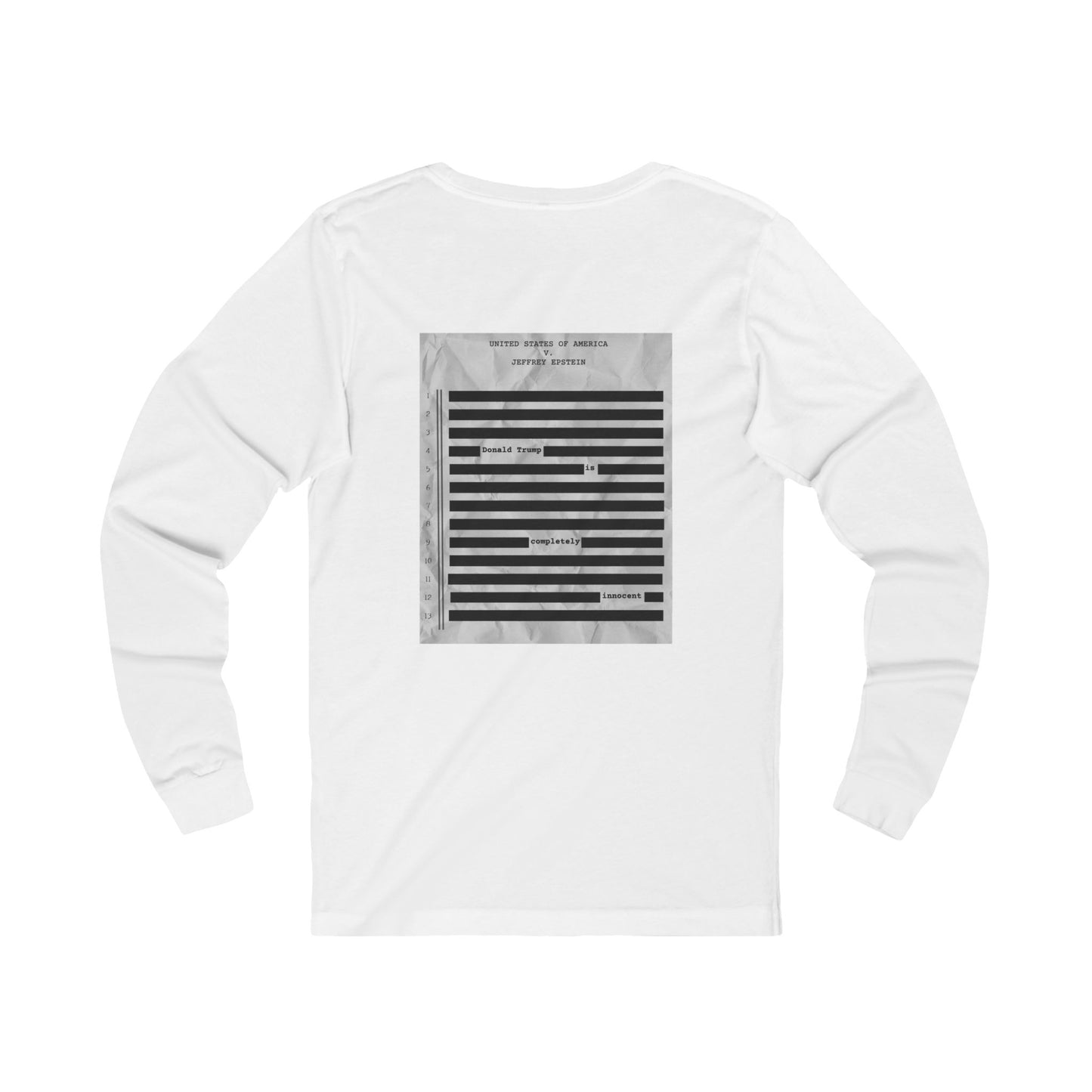 Perfectly Redacted Long Sleeve Tee