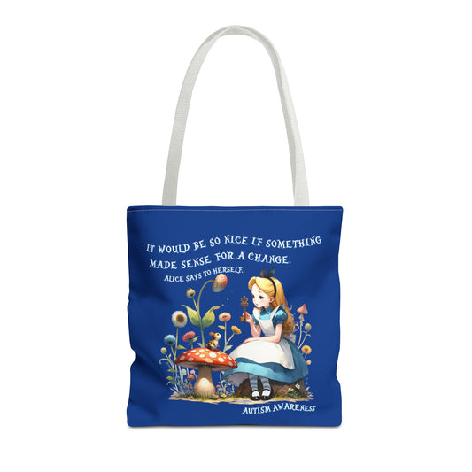 Alice Autism Awareness Tote Bag