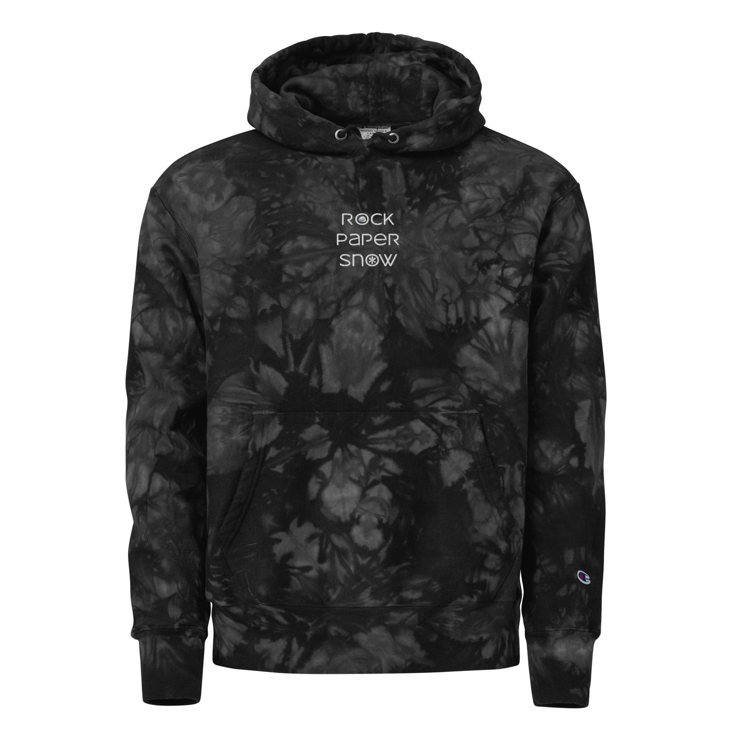 Rock Paper Snow Logo Tie-Die hoodie