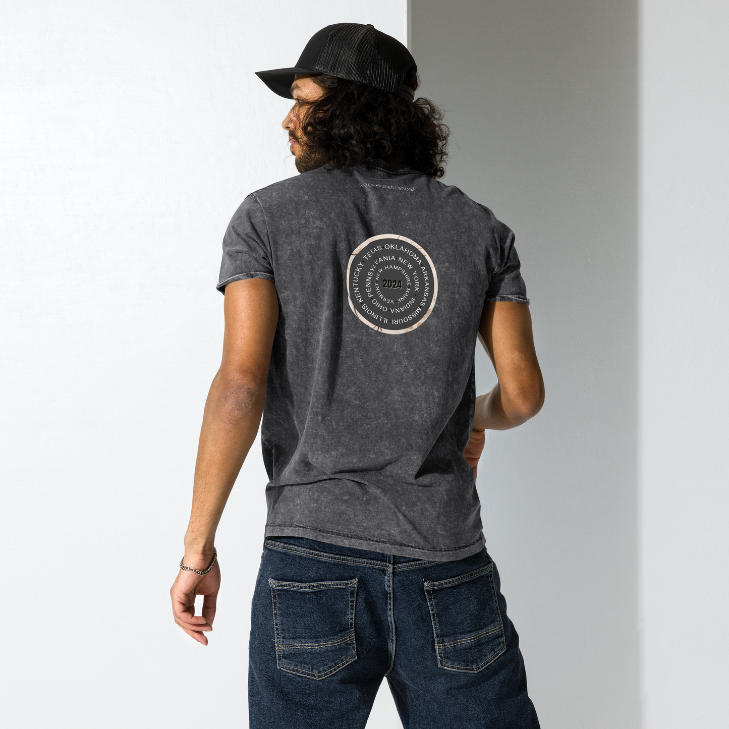 Totality 13 States Circle Denim T-Shirt