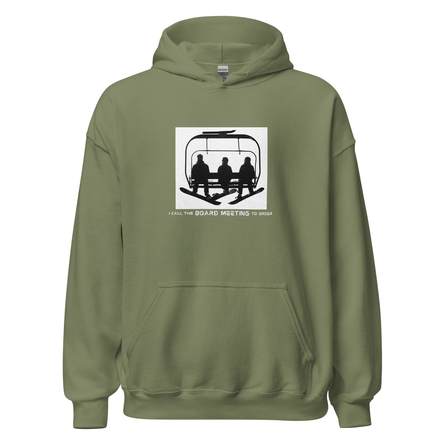 Board Meeting Snowboarder Unisex Hoodie