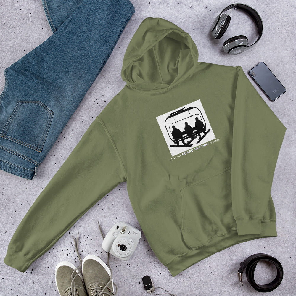 Board Meeting Snowboarder Unisex Hoodie